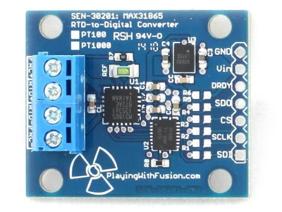 SEN-30201-PT100 PT100 RTD Temperature Sensor SPI Digital Interface MAX3186 Breakout
 Image