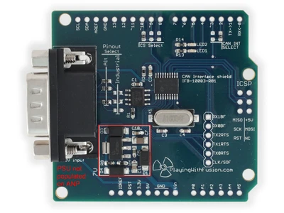 IFB-10003-ANP CAN Bus Interface MCP2515 Arduino Shield (Automotive)
 Image
