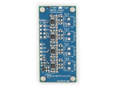 SEN-30103-K1 4-Channel K-Type Analog Thermocouple Amplifier and Signal Conditioner w Offset
 Image
