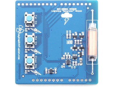 SEN-39002 Digital Lightning Sensor Tester Arduino Shield for AS3935
 Image