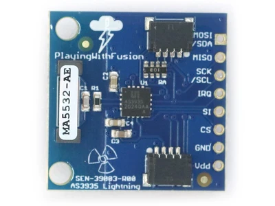 SEN-39003 Qwiic Digital Lightning Sensor AS3935 SPI and I2C Breakout Kit
 Image